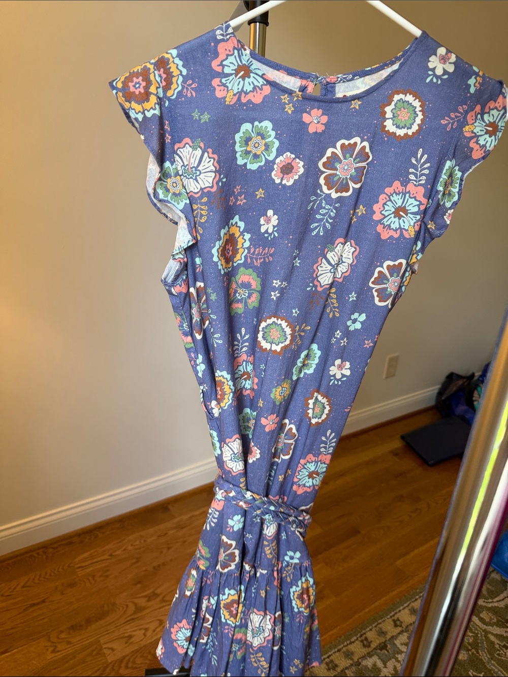 Marine Layer Blue Floral Mini Dress